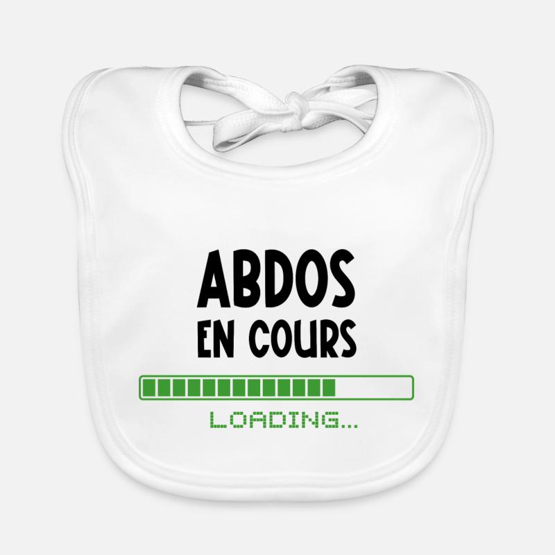 abdos en cours Bavoir bio Bébé