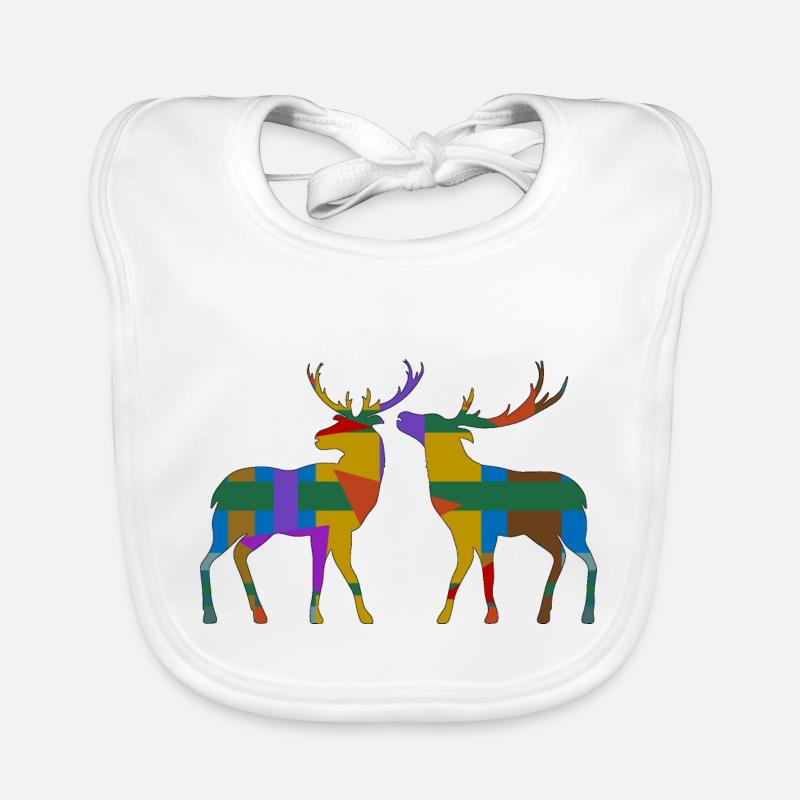 Cerf Bavoir bio Bébé