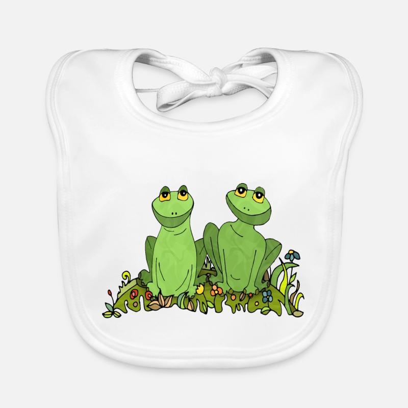 Grenouilles Bavoir bio Bébé