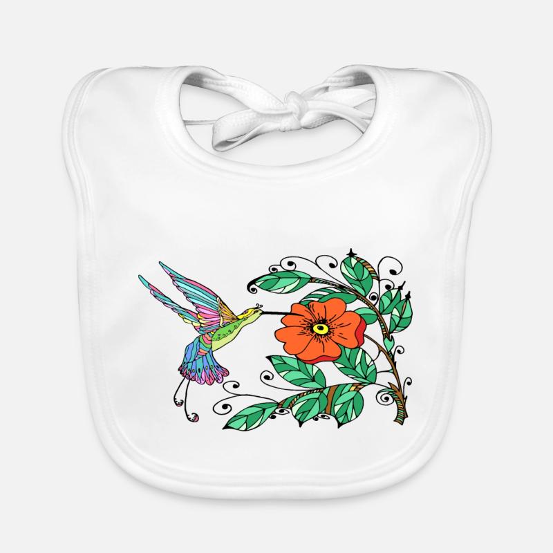 Oiseau coloré Bavoir bio Bébé
