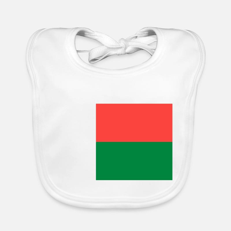 Drapeau Madagascar Bavoir bio Bébé