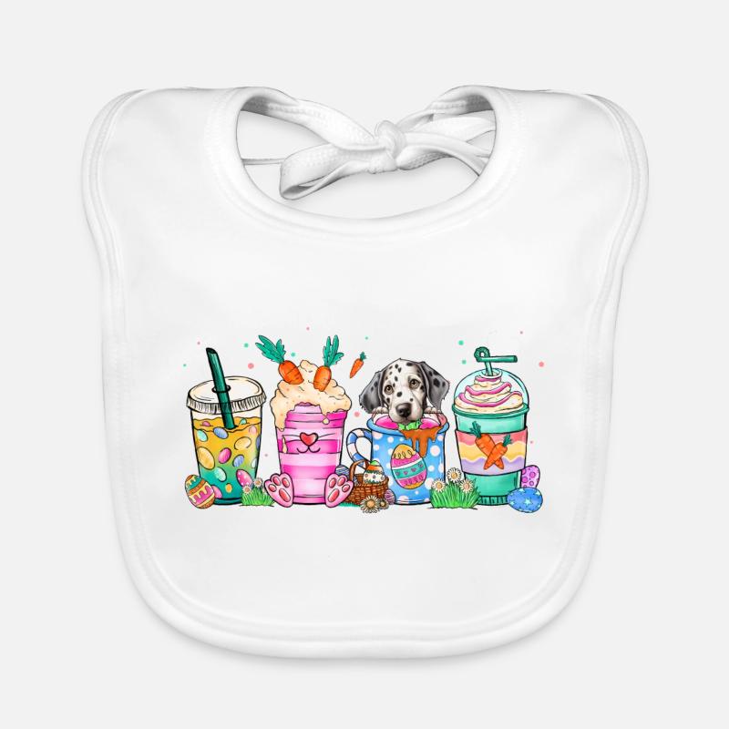 Dog coffee easter dalmation2 4500x5400Dalmation Do Organic Baby Bibs