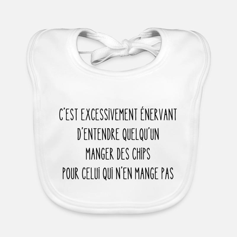 entendre manger des chips Bavoir bio Bébé