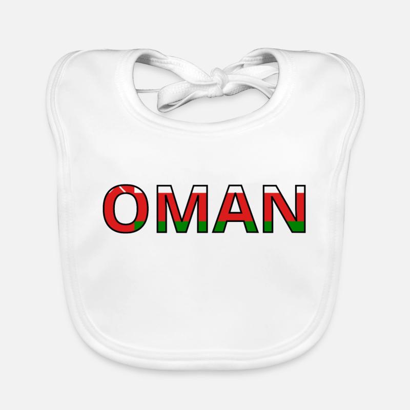 Flagge von Oman Baby Bio-Lätzchen