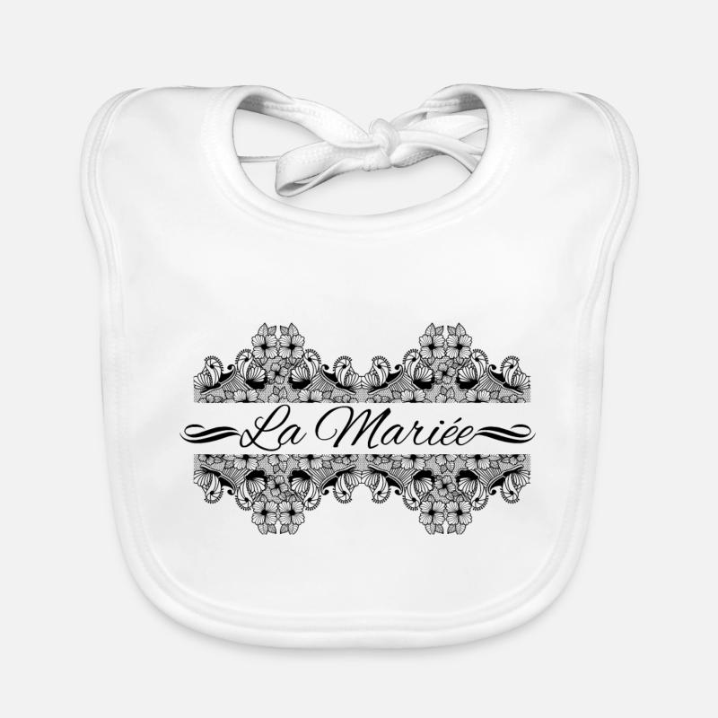 la Mariée dentelle Bavoir bio Bébé