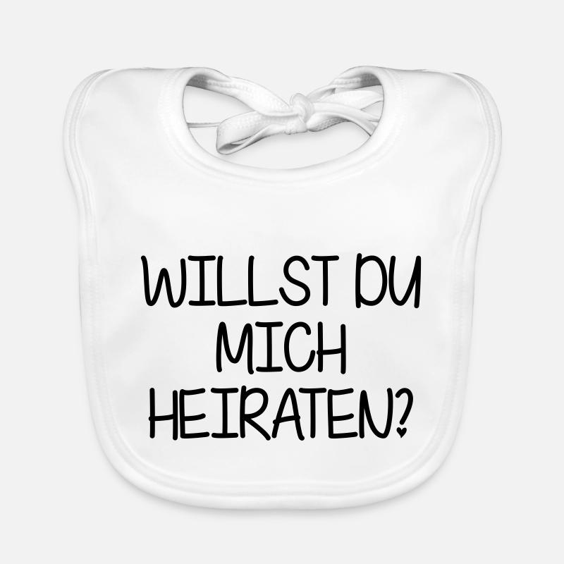Will you marry me? Organic Baby Bibs
