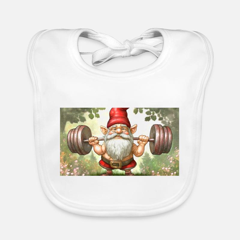 Mignons petits gnomes Vie quotidienne – S’entraîner Bavoir bio Bébé