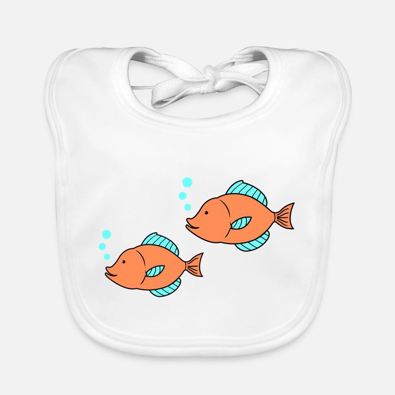 fische comic 2 Baby Bio-Lätzchen