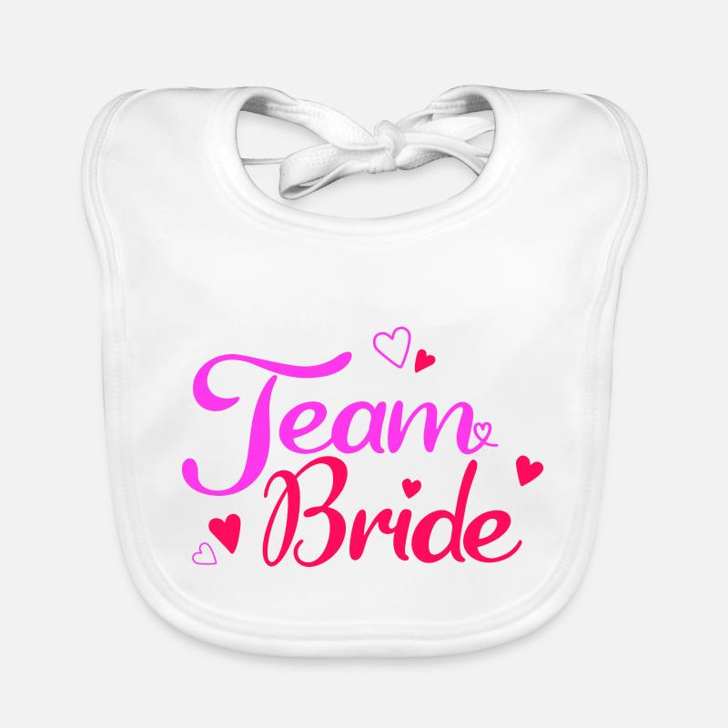 Team Bride Baby Bio-Lätzchen