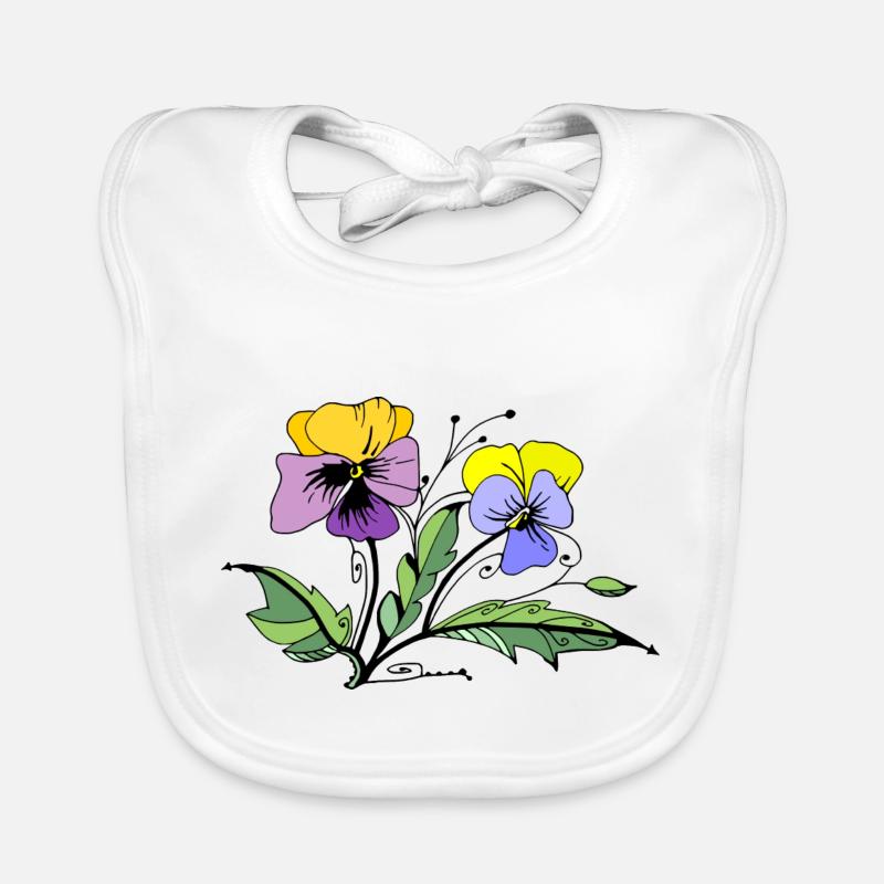 Fleur Bavoir bio Bébé