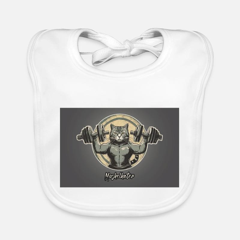 Pun ambiguous german expression - Muskelkater Organic Baby Bibs