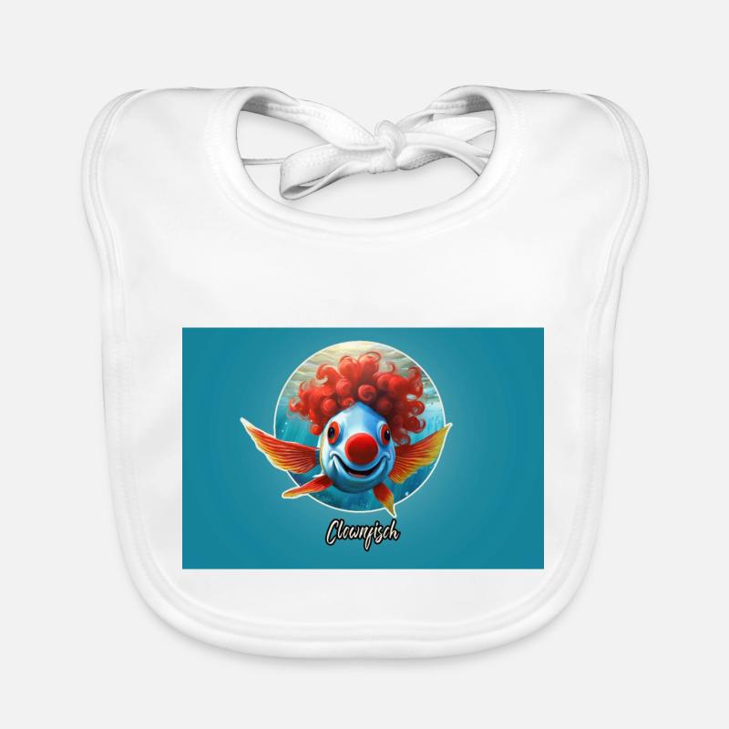 Pun ambiguous german expression - Clownfisch Baby Bio-Lätzchen