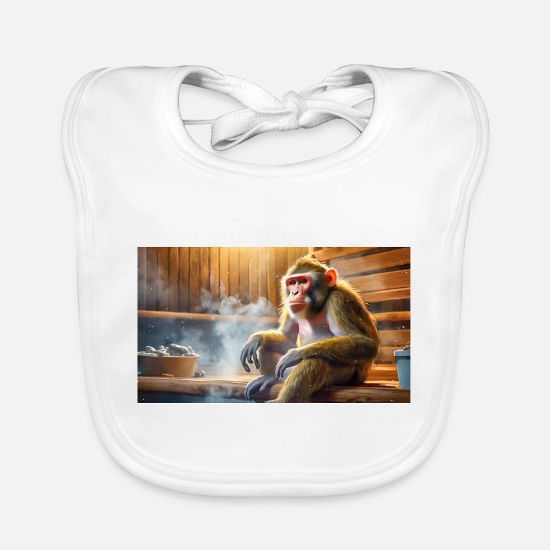 Pun ambiguous expression – Affenhitze (heat) Organic Baby Bibs