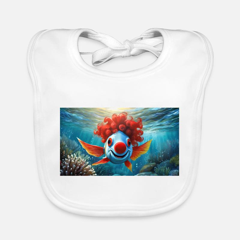Jeu de mots : expression allemande ambiguë - Clownfisch Bavoir bio Bébé