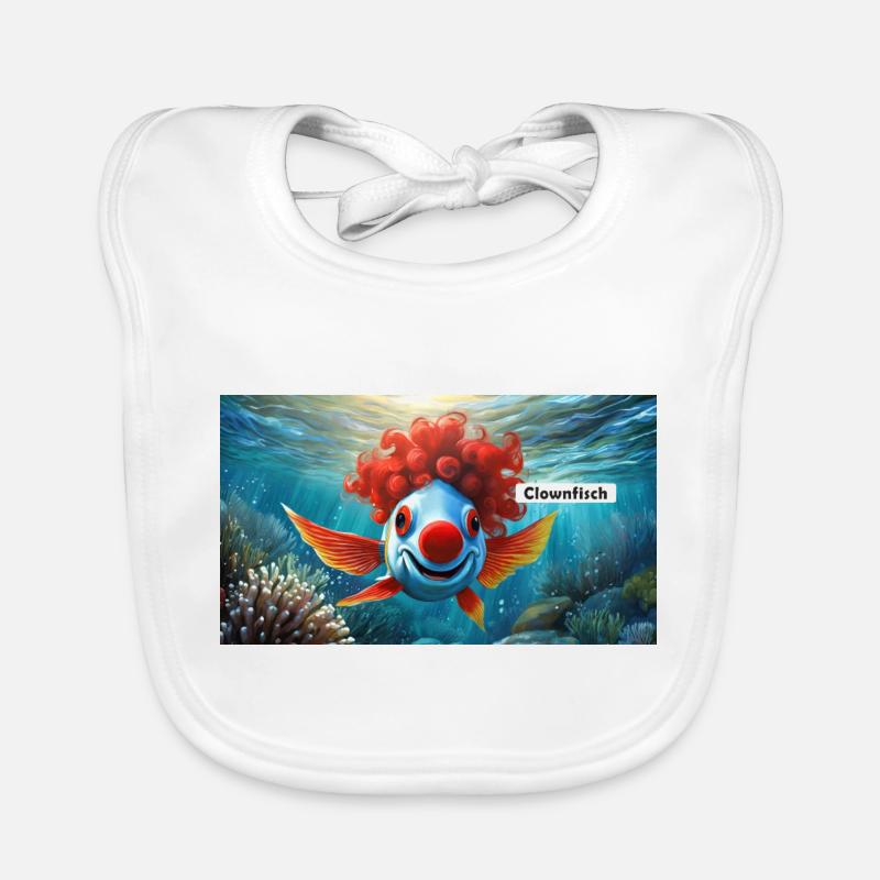Jeu de mots : expression allemande ambiguë - Clownfisch Bavoir bio Bébé