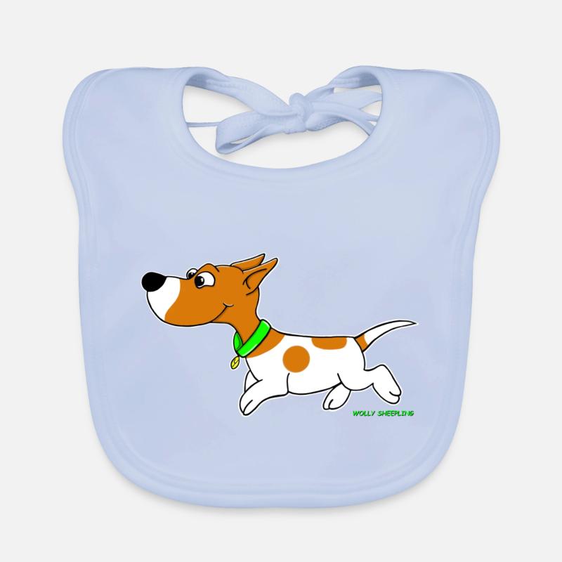 Mignon Jack Russel Comic Wolly Sheepling Gaming Bavoir bio Bébé