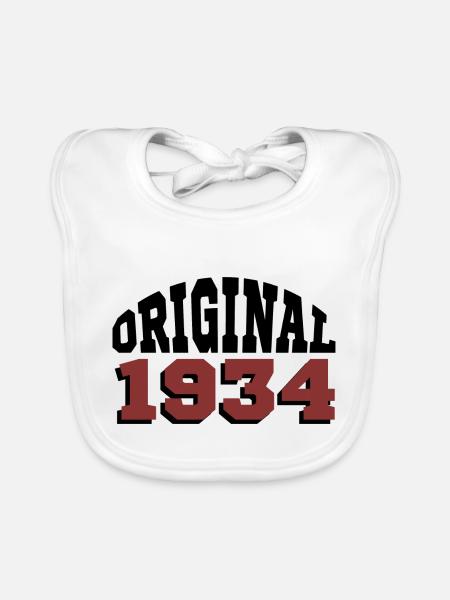 Original 1934 - Baby Bio-Lätzchen - Weiß - Vorne
