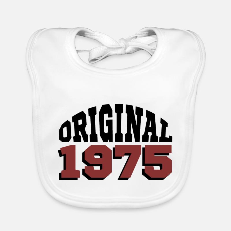 Original 1975 - Bavoir bio Bébé - blanc