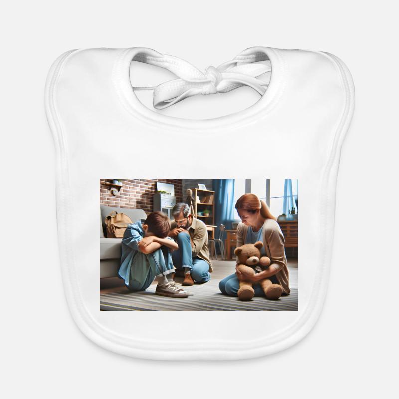 « Silence commun » Bavoir bio Bébé