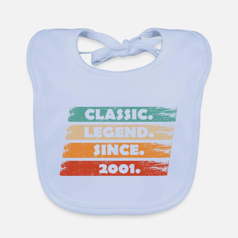 23rd Anniversary 2001 - Legend Since Vintage Ret Organic Baby Bibs