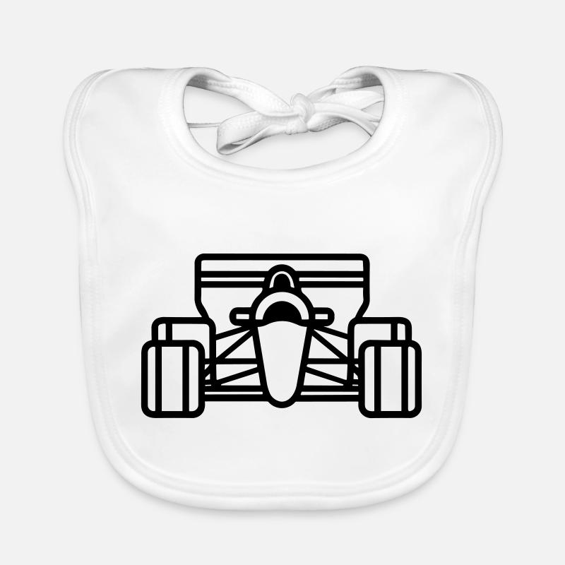F1 Voiture de course Bavoir bio Bébé