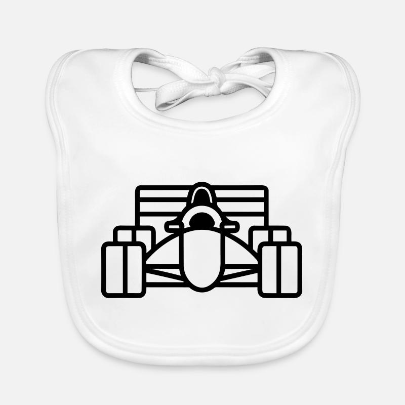 F1 Voiture de course Bavoir bio Bébé