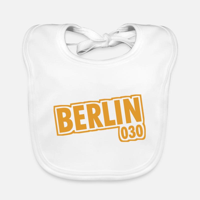 Berlin - 030 - Capital - Germany - Area Code Organic Baby Bibs