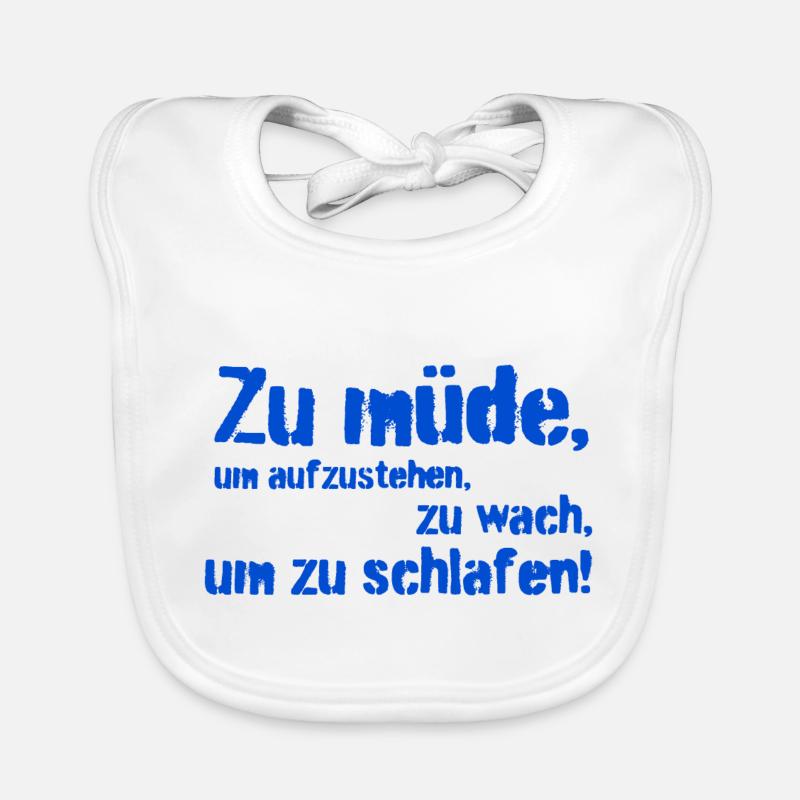 zu müde Baby Bio-Lätzchen