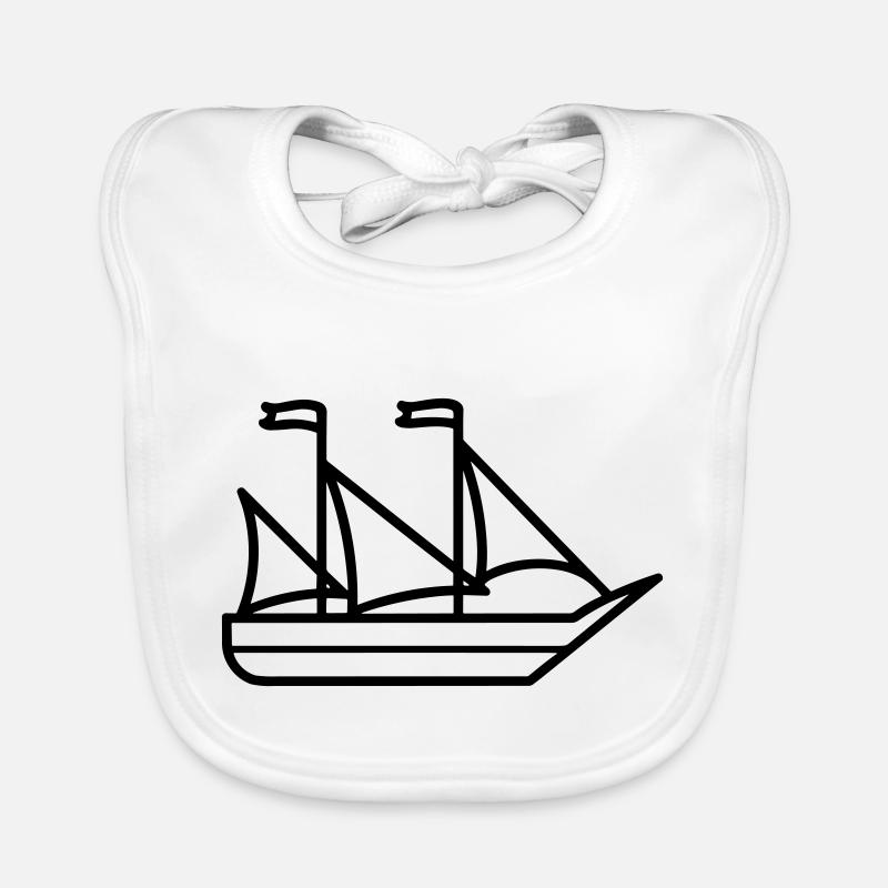 Bateau pirate Bavoir bio Bébé