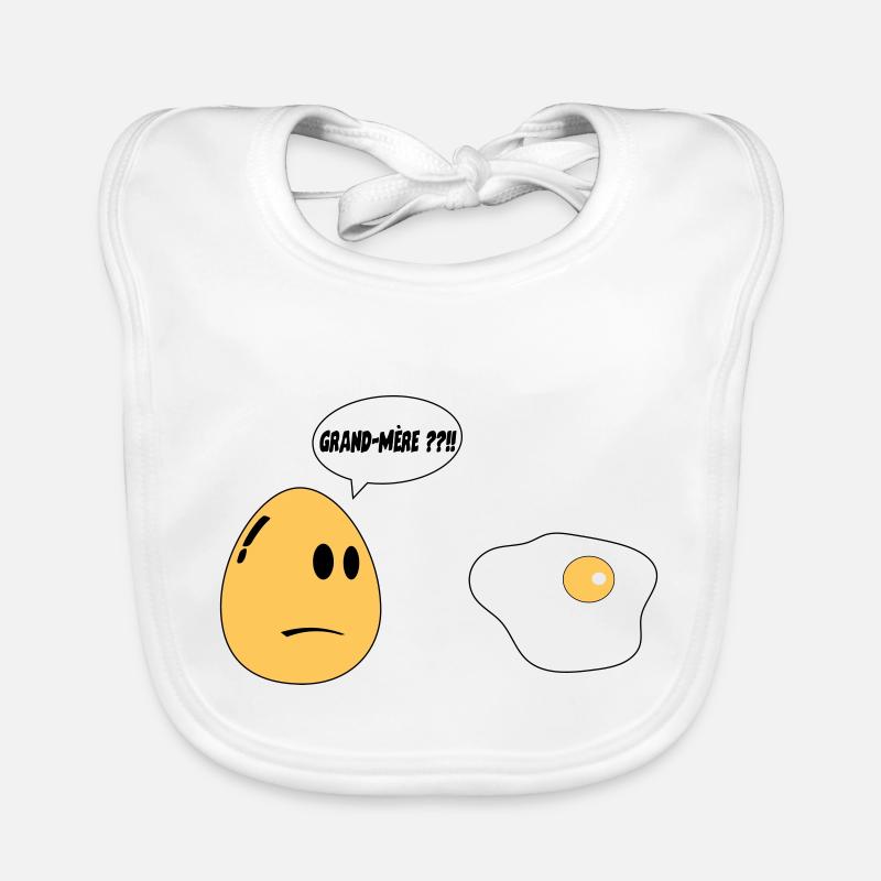 Grand Mère oeuf Bavoir bio Bébé
