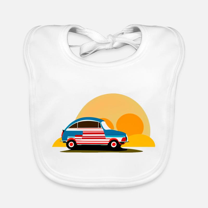 in den Sonnenuntergang Baby Bio-Lätzchen