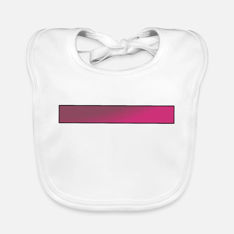 Gradient Pink Bars Organic Baby Bibs