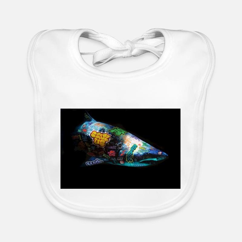 Graffiti Requin by Blach® Bavoir bio Bébé
