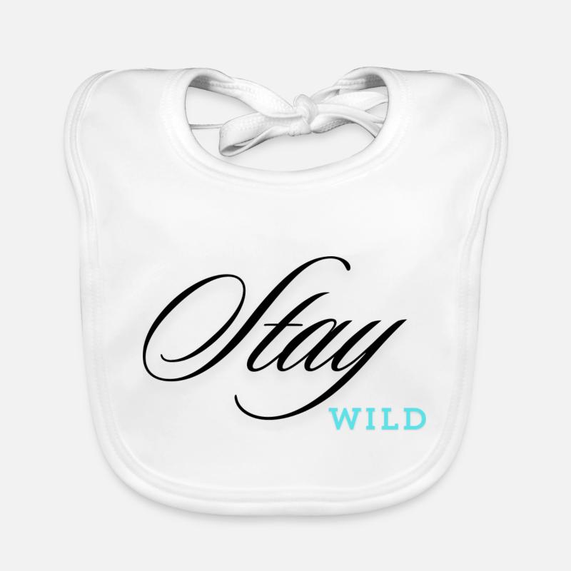 Restez sauvage Bavoir bio Bébé