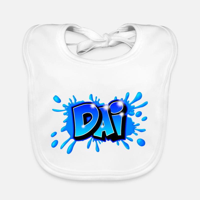 Graffiti name DAI "DAI" printable on everything Organic Baby Bibs