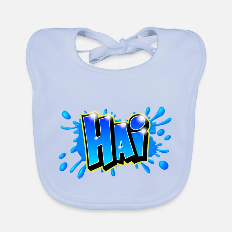 Graffiti name "HAI" Imprimable tout support ! Bavoir bio Bébé