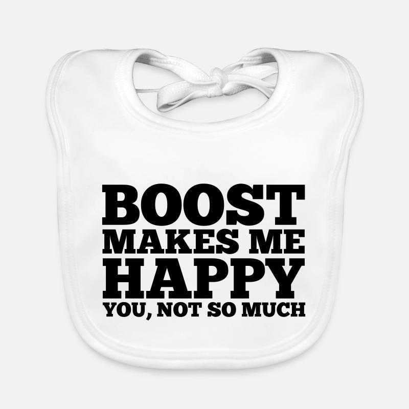 boost makes me happy Baby Bio-Lätzchen