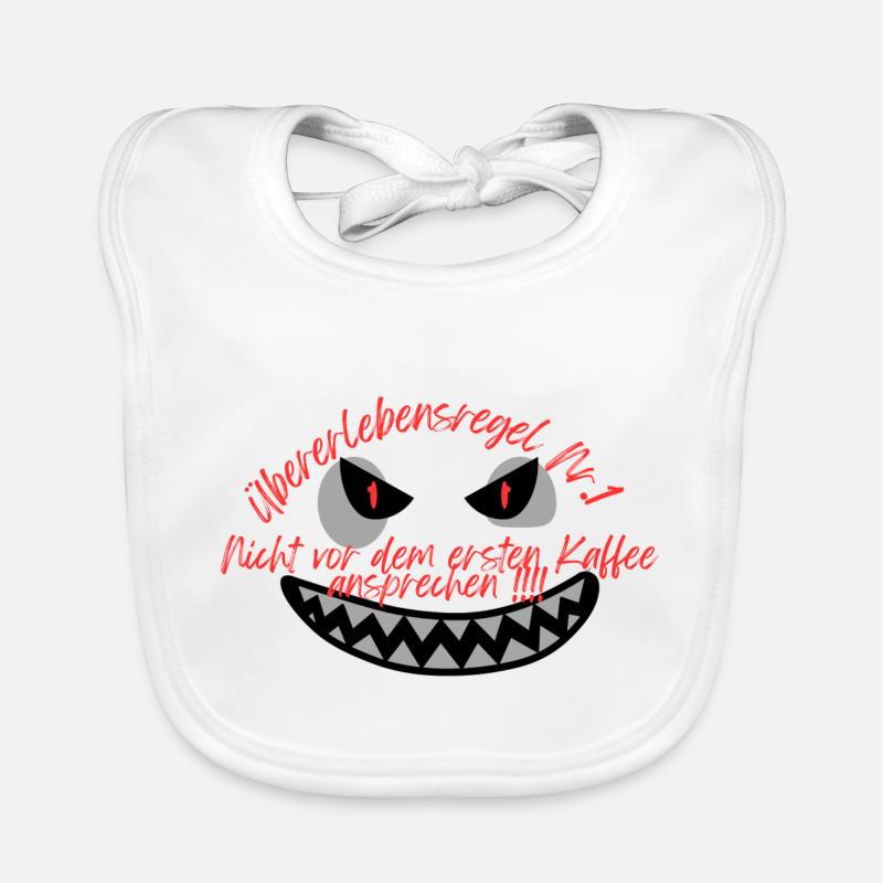 « Règle de survie n° 1 » Conception du café Bavoir bio Bébé