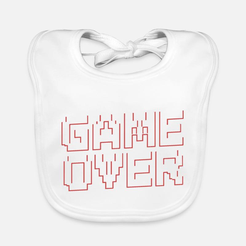 GAME OVER Organic Baby Bibs
