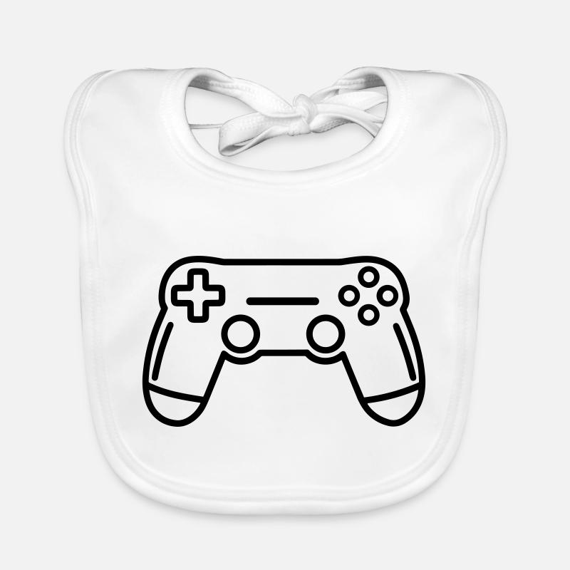 Video games controller Organic Baby Bibs