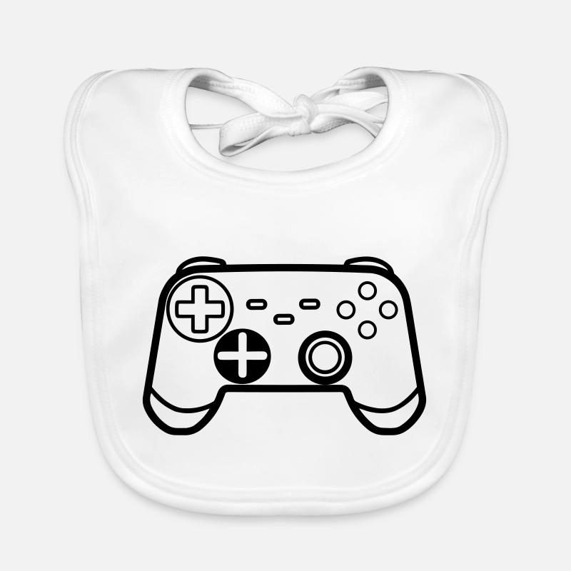 Video games controller Organic Baby Bibs