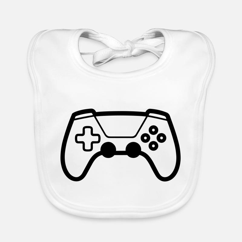 Video game controller Organic Baby Bibs