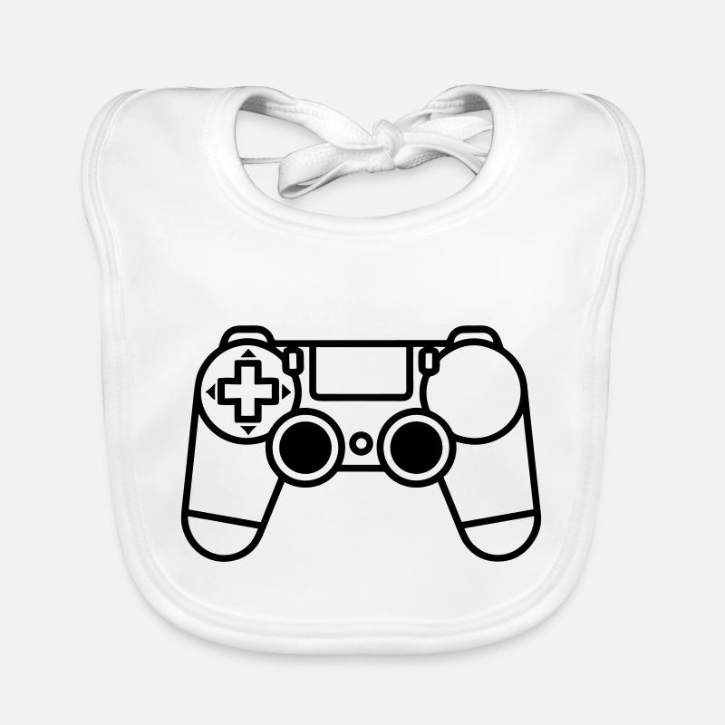 Video game controller Organic Baby Bibs