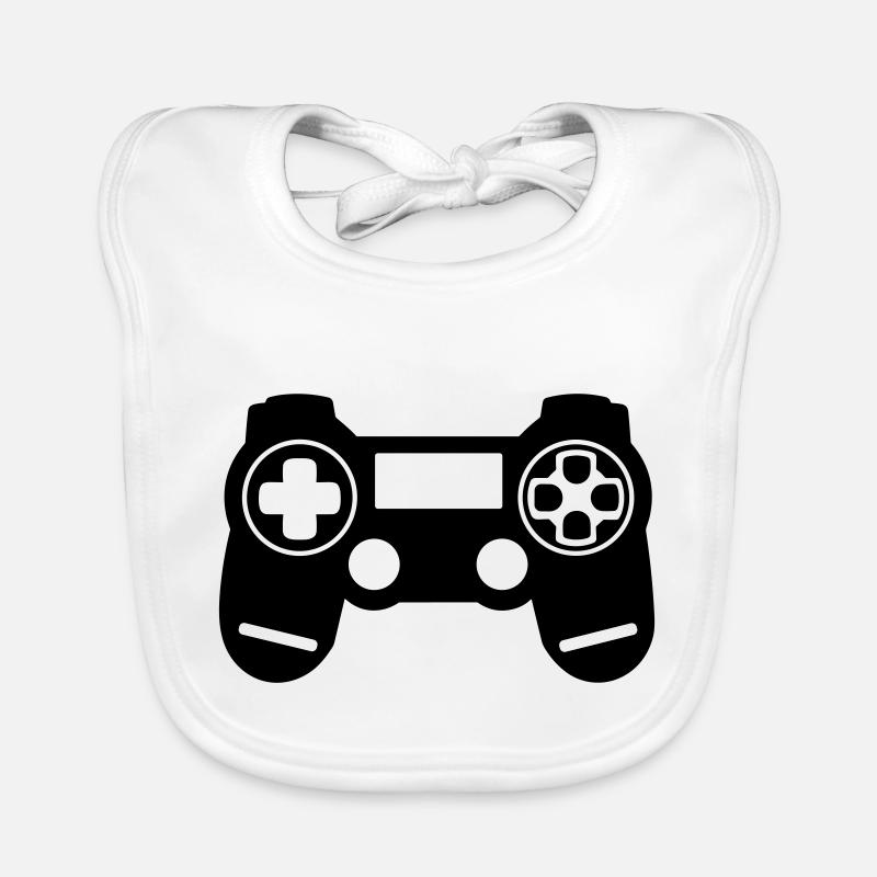 Video game controller Organic Baby Bibs