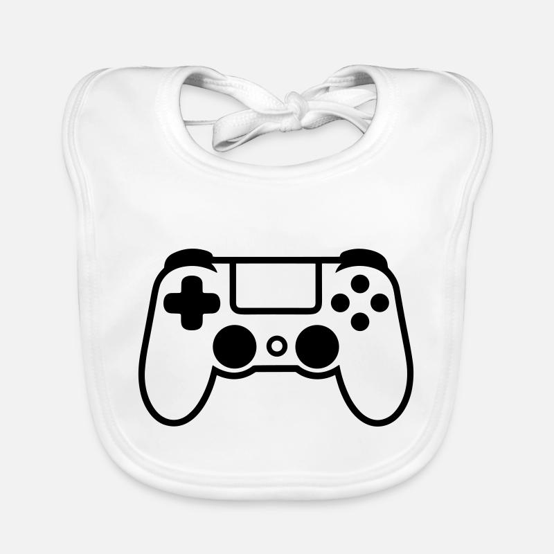Video game controller Organic Baby Bibs