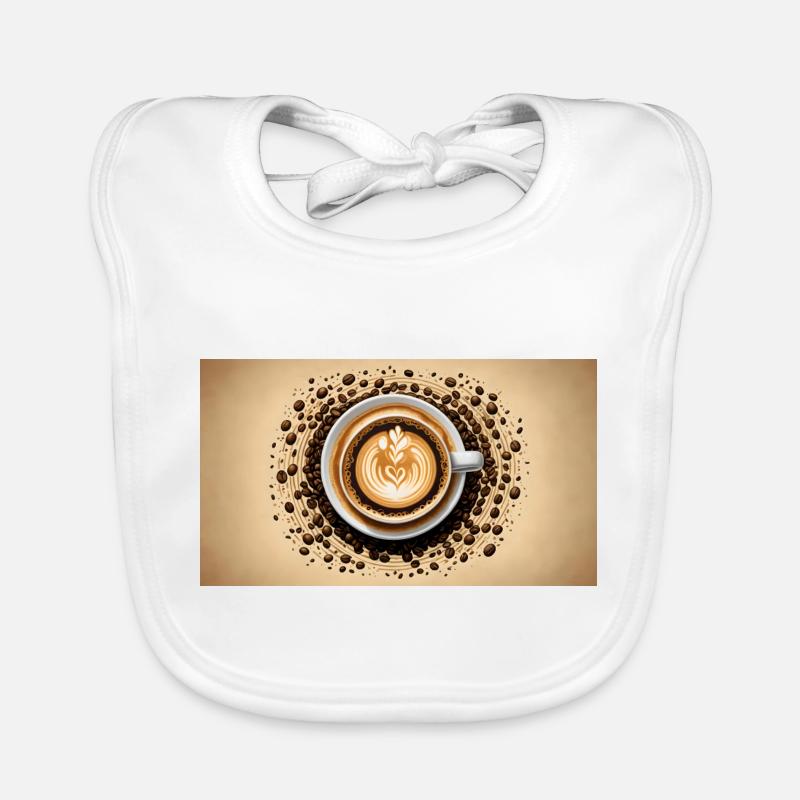 A Coffee Bean Latte from The Coffee Bean Organic Baby Bibs