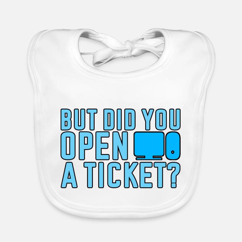 Mais avez-vous ouvert un ticket 2 Bavoir bio Bébé