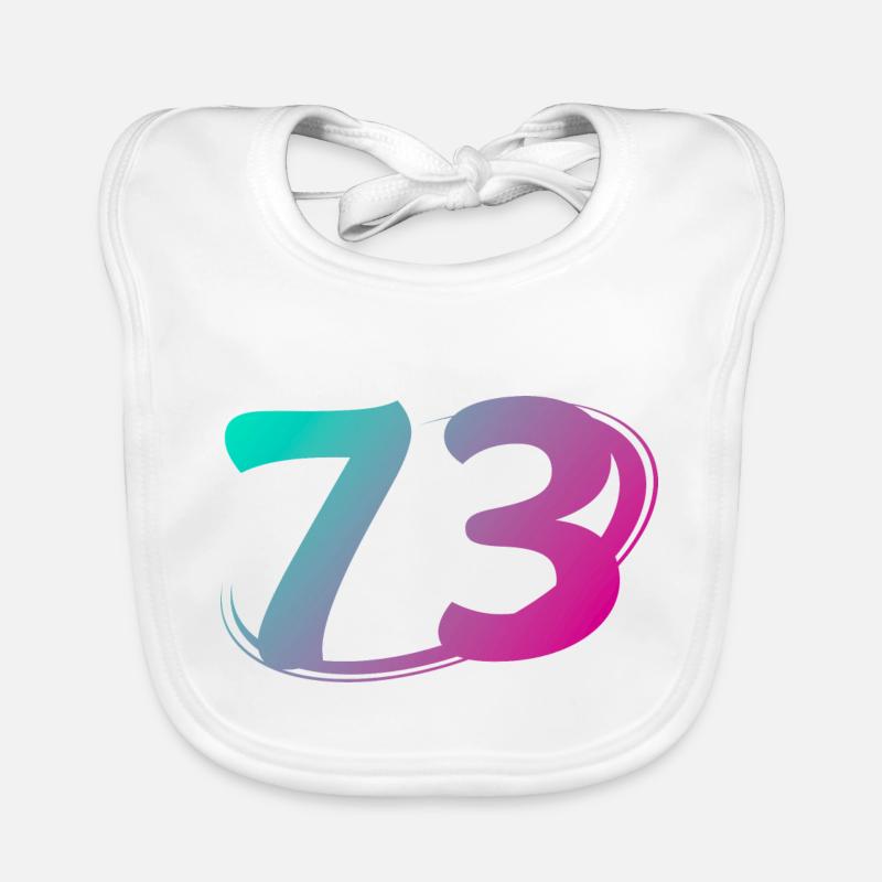 Numéro 73 multicolore Bavoir bio Bébé