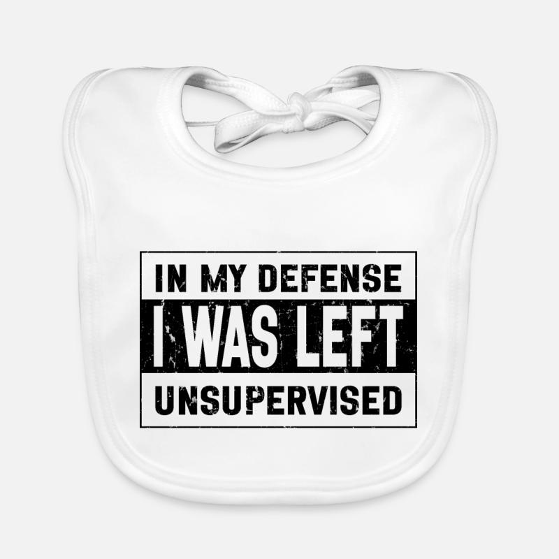 I Was Left Unsupervised Organic Baby Bibs