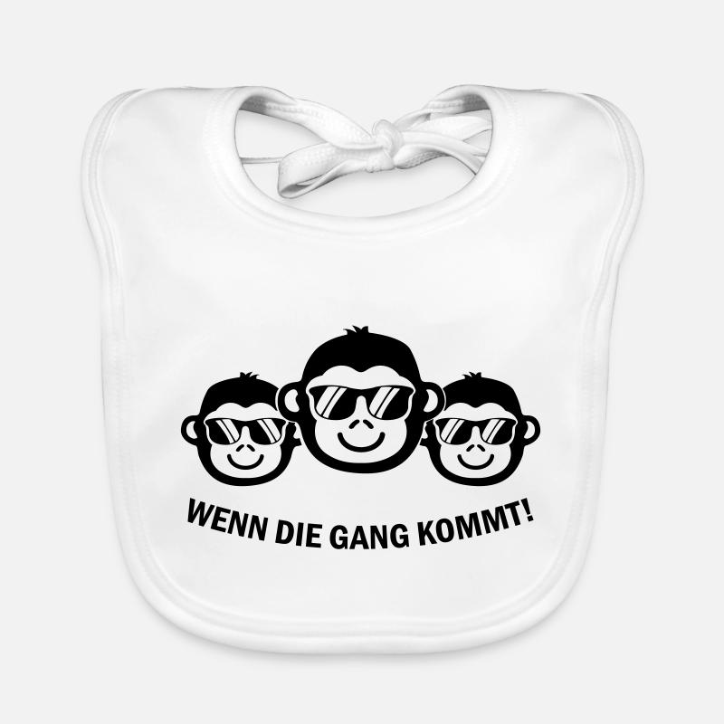 Gang de singes Bavoir bio Bébé